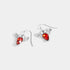 Lobster Bling Dangle Earrings - Red